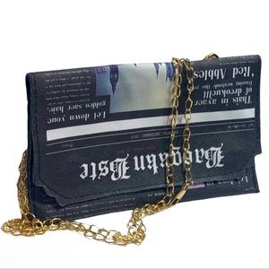 NWOT/Newspaper Print Crossbody